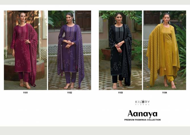 Aanaya By Kilory Pashmina Printed Salwar Kameez Wholesale Price In Surat
